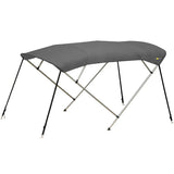 4-boogs biminitop - Aluminium - Hoogte 125 cm - Doek 220 cm - antraciet
