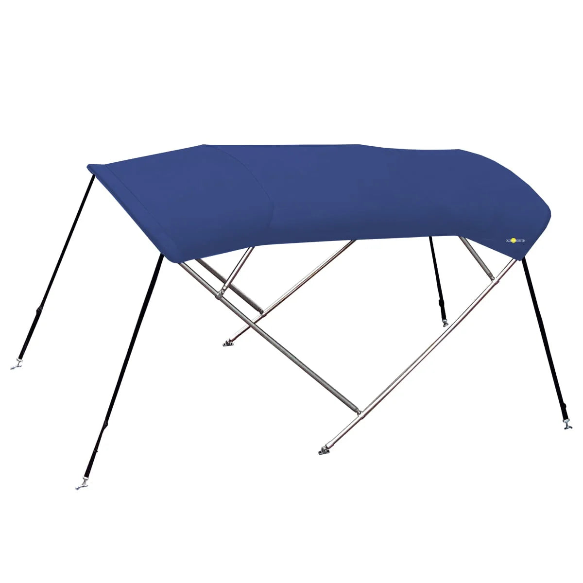 4-boogs biminitop - RVS - Hoogte 125 cm - Doek 220 cm - pacific blauw