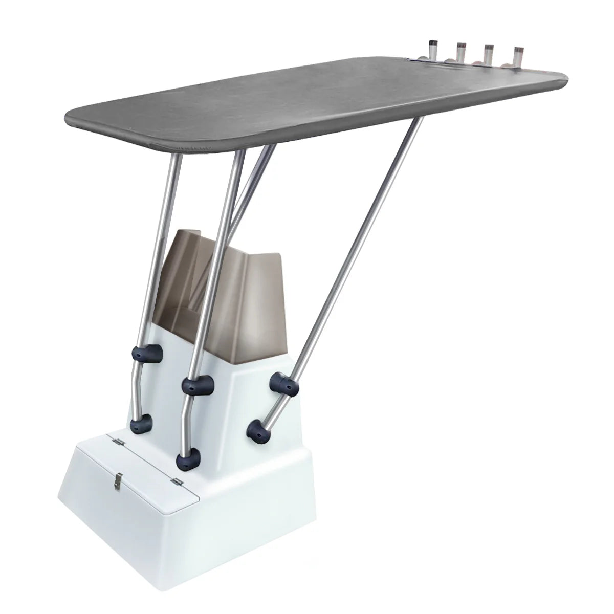 Heavy Duty T-Top - Aluminium - Montage aan concole - Marine Grade - grijs doek
