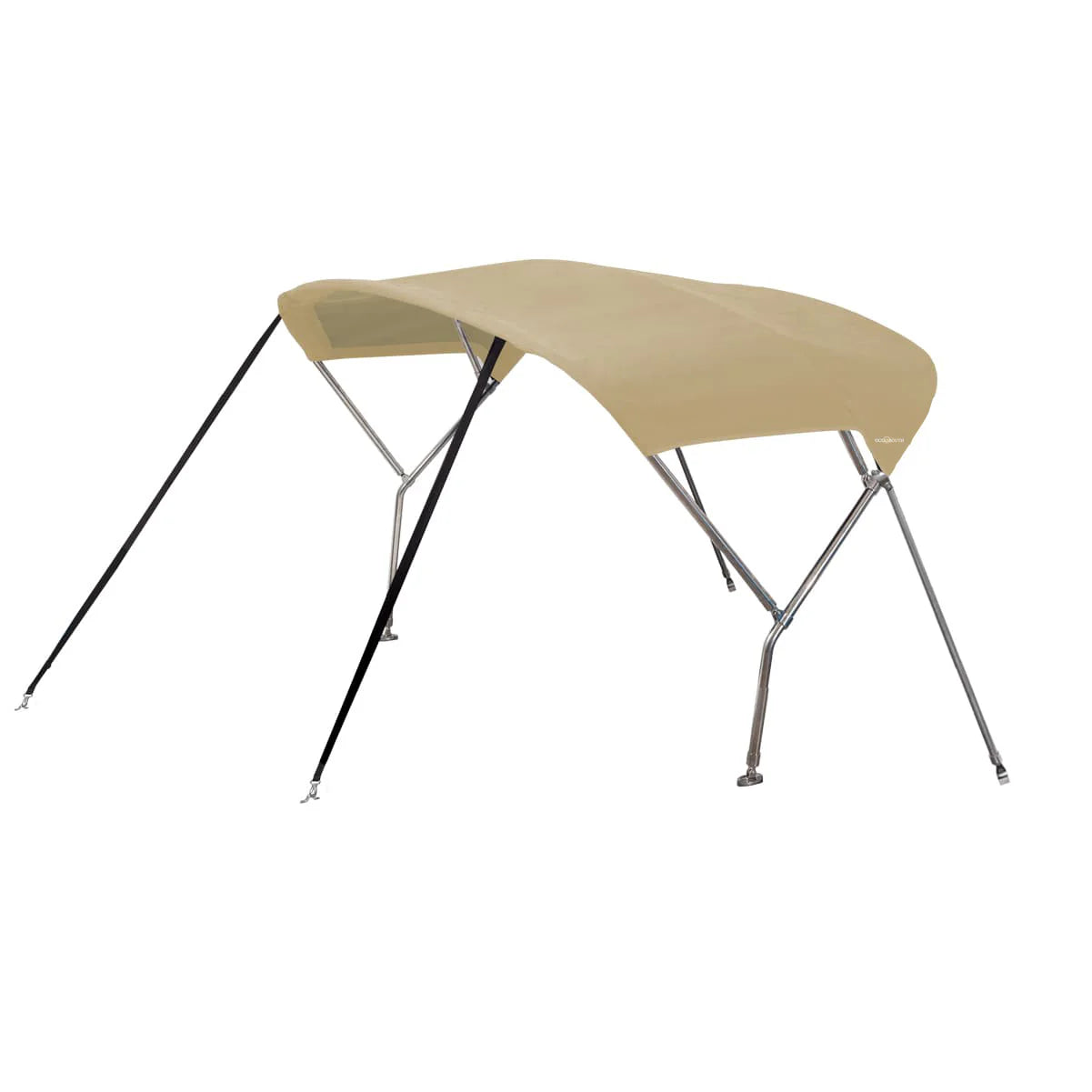 Zeilboot biminitop - RVS - Breedte 190 <> 210 cm - Hoogte 135 cm - Doek 130 cm - zand