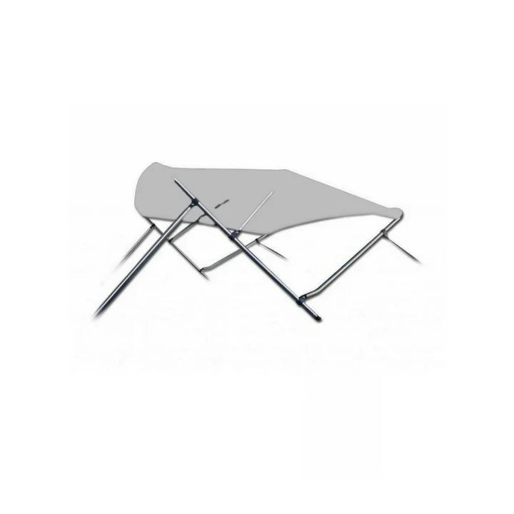 3 boog Biminitop - Aluminium - Hoogte 117 cm