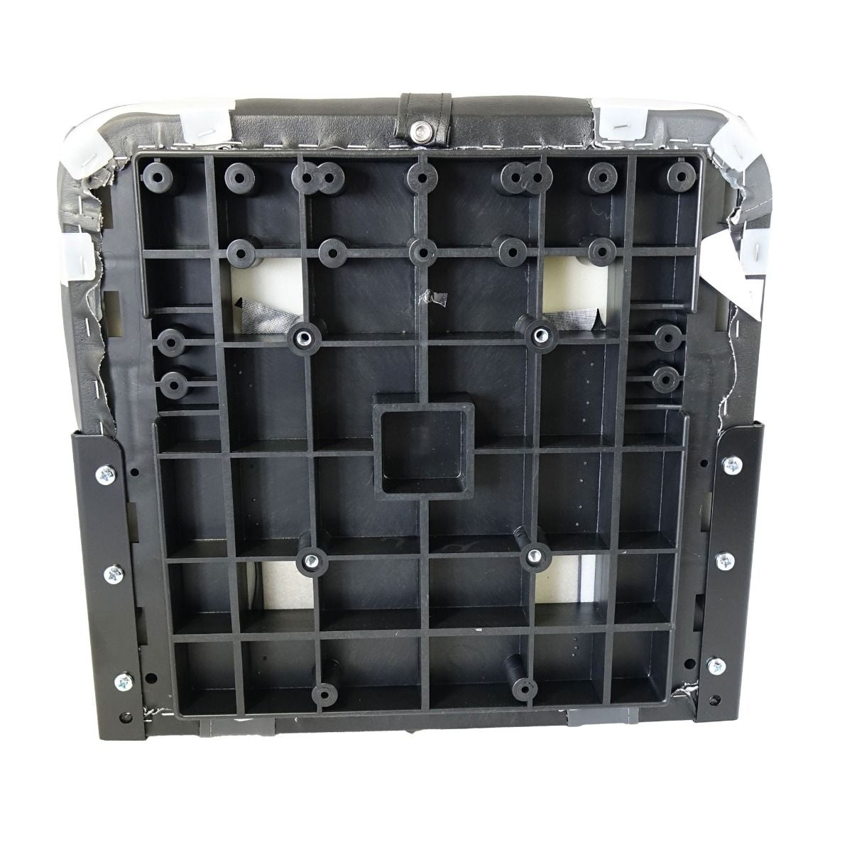 Bootstoel - lage rug - klapstoel - zwart/antraciet met rode bies