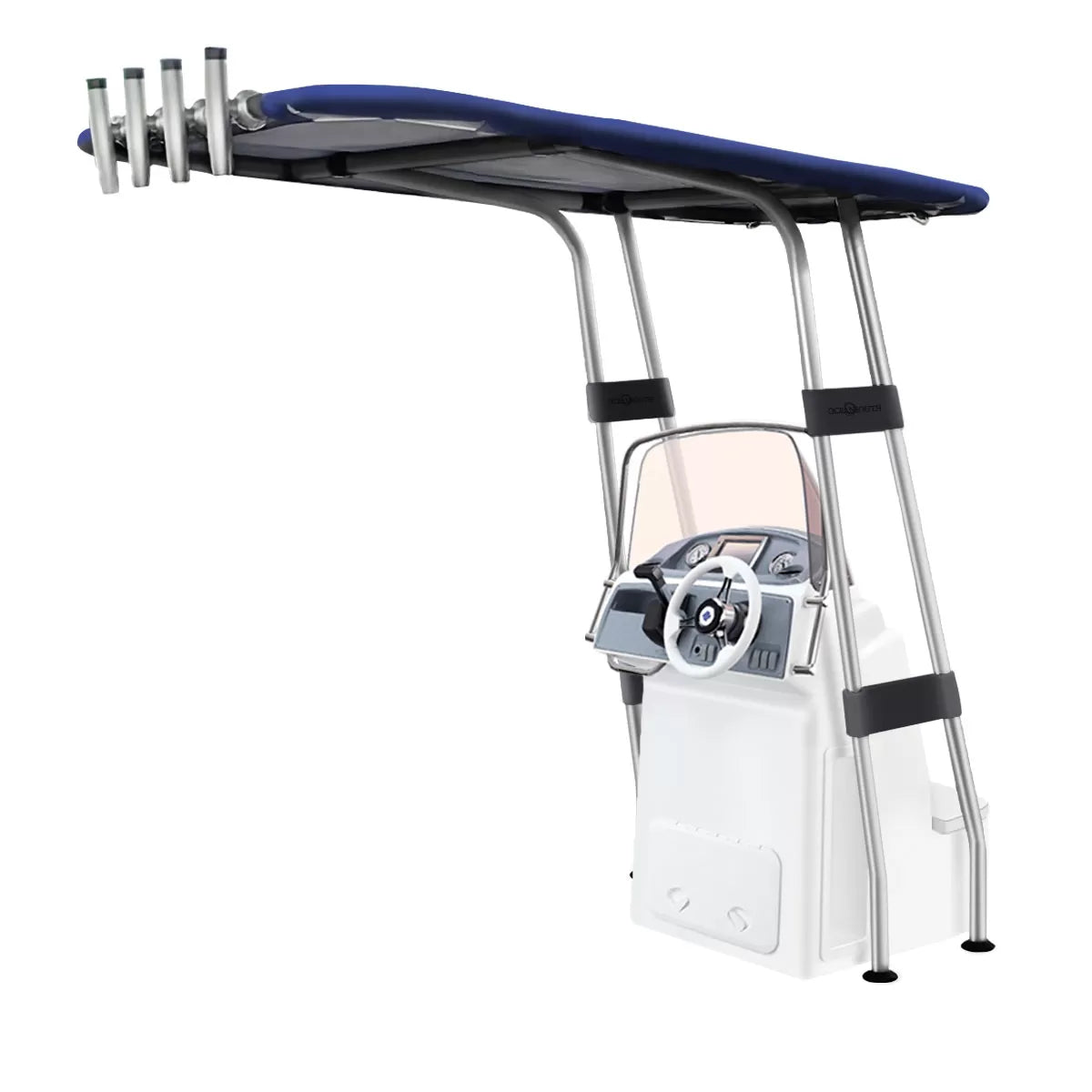 Heavy Duty T-Top - Aluminium - Dekmontage - Marine Grade