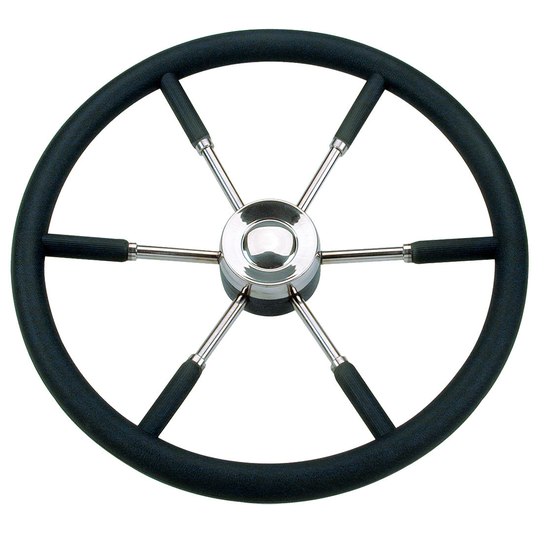 RVS boot stuurwiel met PU grip - 6 spaken