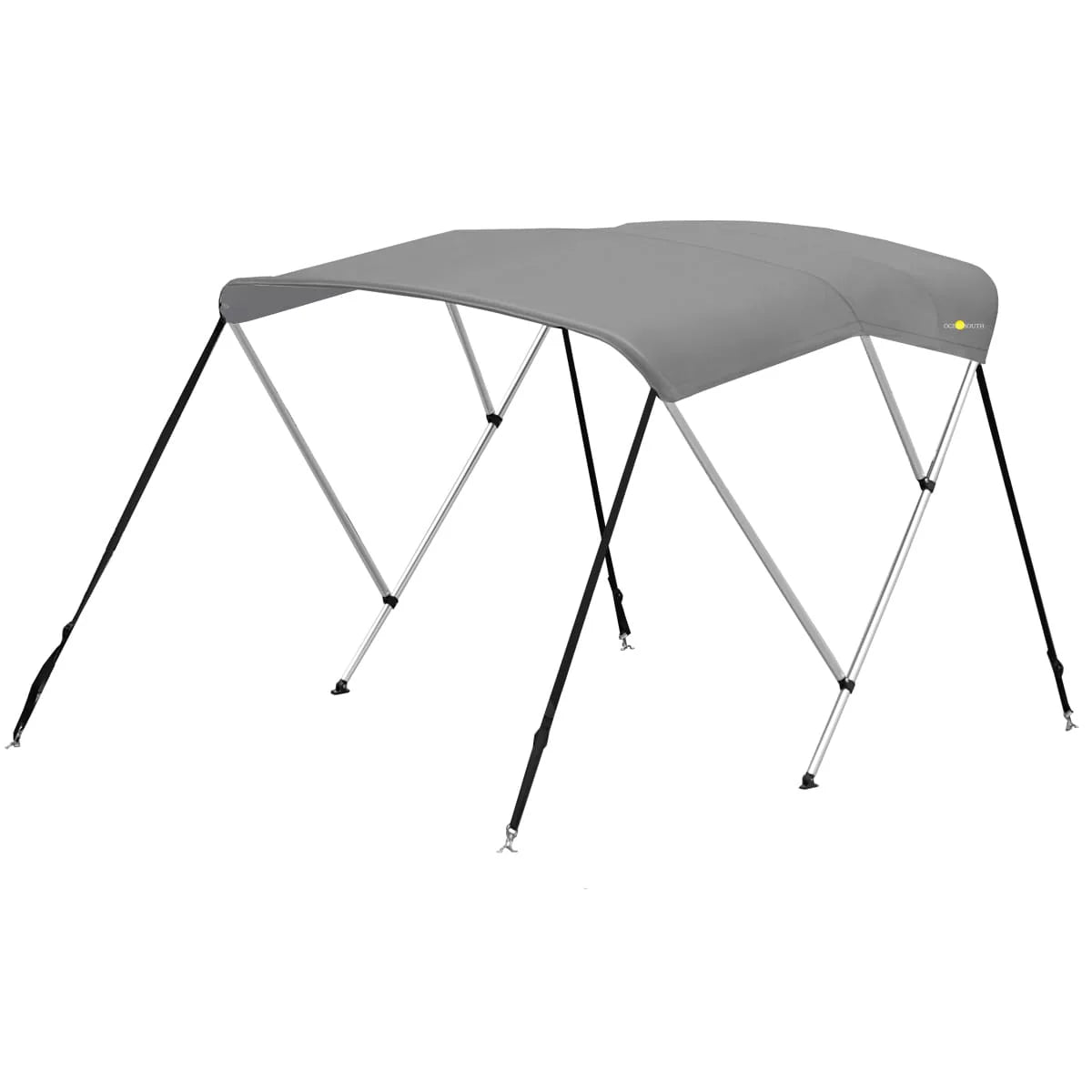 3-boogs biminitop - Aluminium - cm - Hoogte 130 cm - Doek 183 cm - grijs