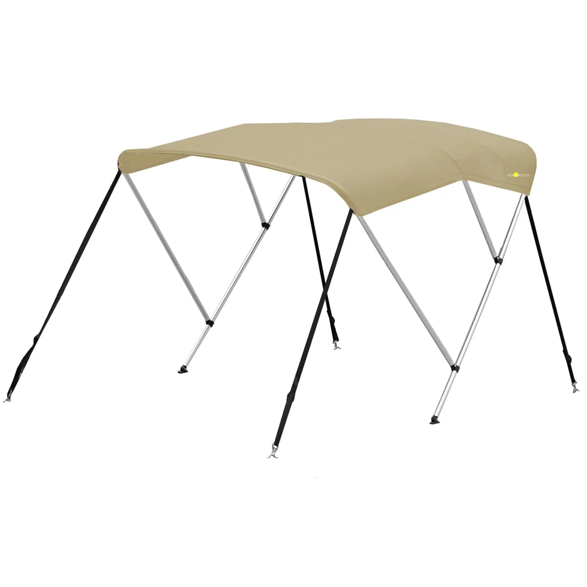 3-boogs biminitop - Aluminium - cm - Hoogte 130 cm - Doek 183 cm - zand