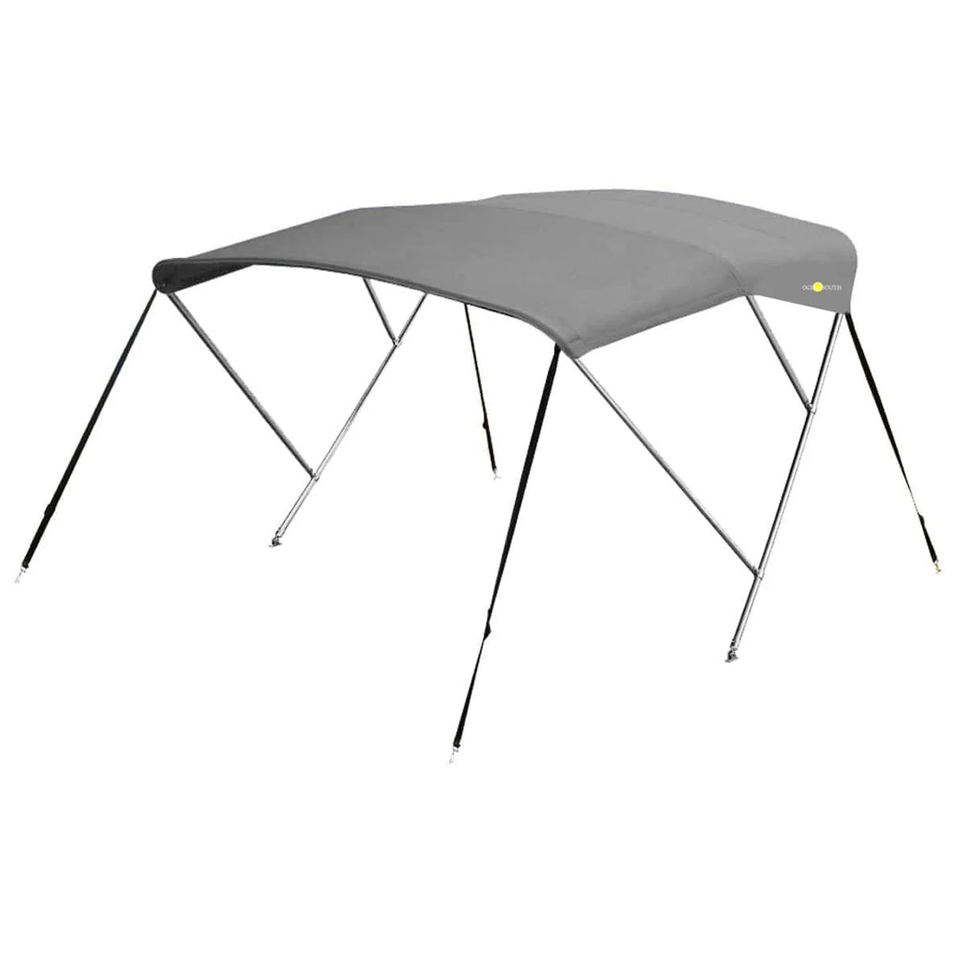 3-boogs biminitop - RVS - Hoogte 130 cm - Doek 183 cm - antraciet