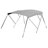 3-boogs biminitop - RVS - Hoogte 130 cm - Doek 183 cm - grijs