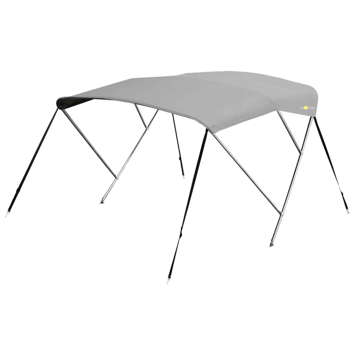 3-boogs biminitop - RVS - Hoogte 130 cm - Doek 183 cm - grijs
