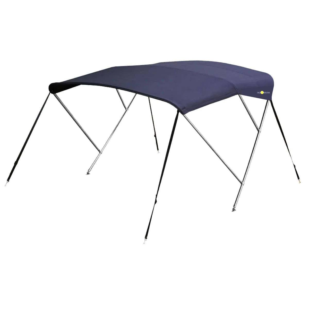 3-boogs biminitop - RVS - Hoogte 130 cm - Doek 183 cm - navy blauw