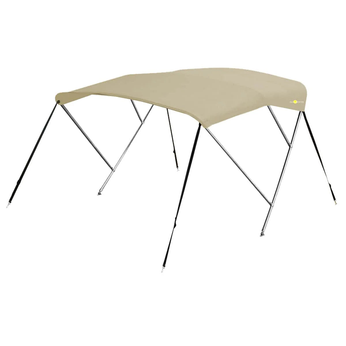 3-boogs biminitop - RVS - Hoogte 130 cm - Doek 183 cm - zand