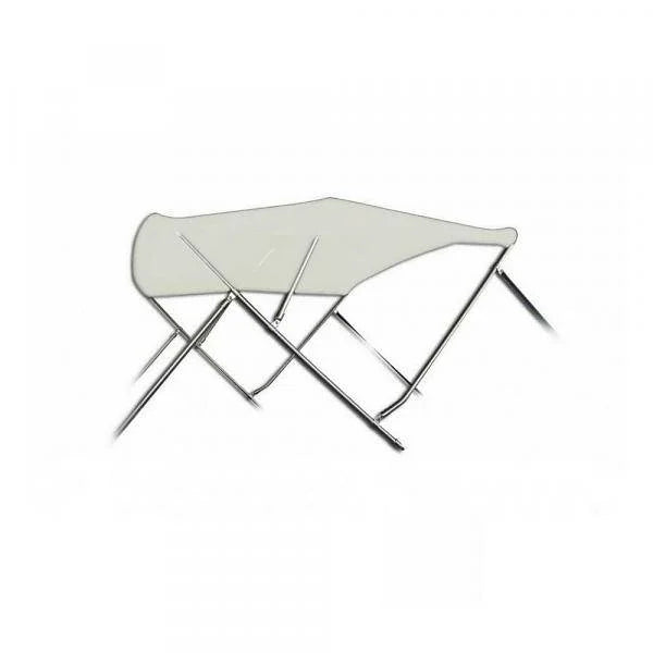 3 boog Biminitop basic - RVS - Hoogte 137 cm