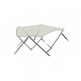 3 boog Biminitop basic - RVS - Hoogte 137 cm