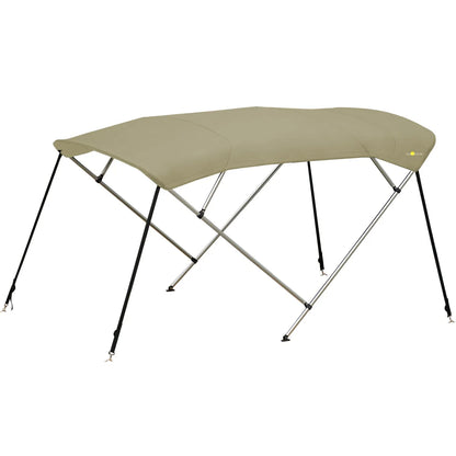 4-boogs biminitop - Aluminium - Hoogte 125 cm - Doek 220 cm - zand