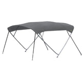 Cruiser biminitop - RVS - Breedte 180 <> 210 cm - Hoogte 135 cm - Doek 220 cm - grijs