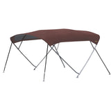 Cruiser biminitop - RVS - Breedte 180 <> 210 cm - Hoogte 135 cm - Doek 220 cm - maroon