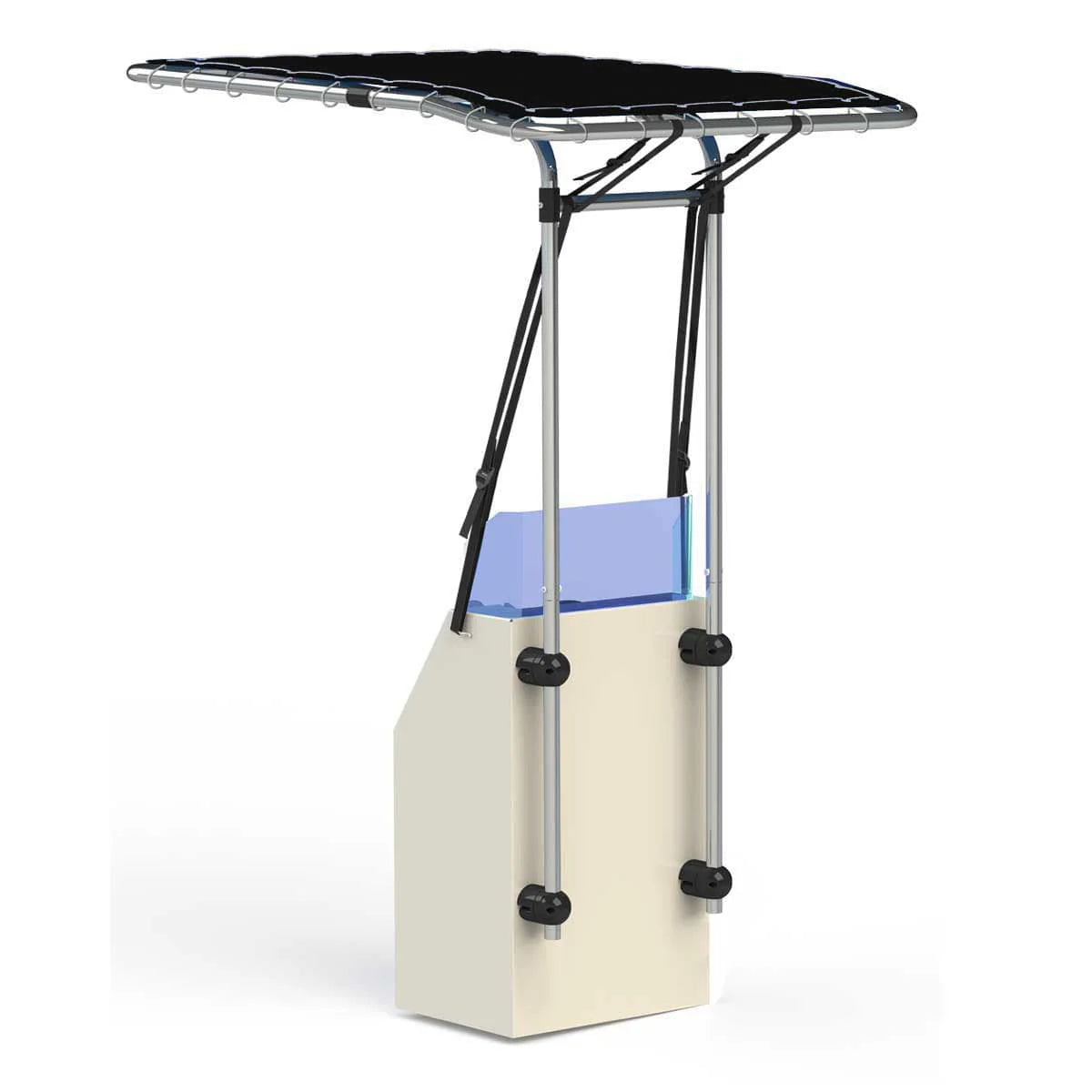 T-Top voor Console - Aluminium - Hoogte verstelbaar - Marine grade doek - console