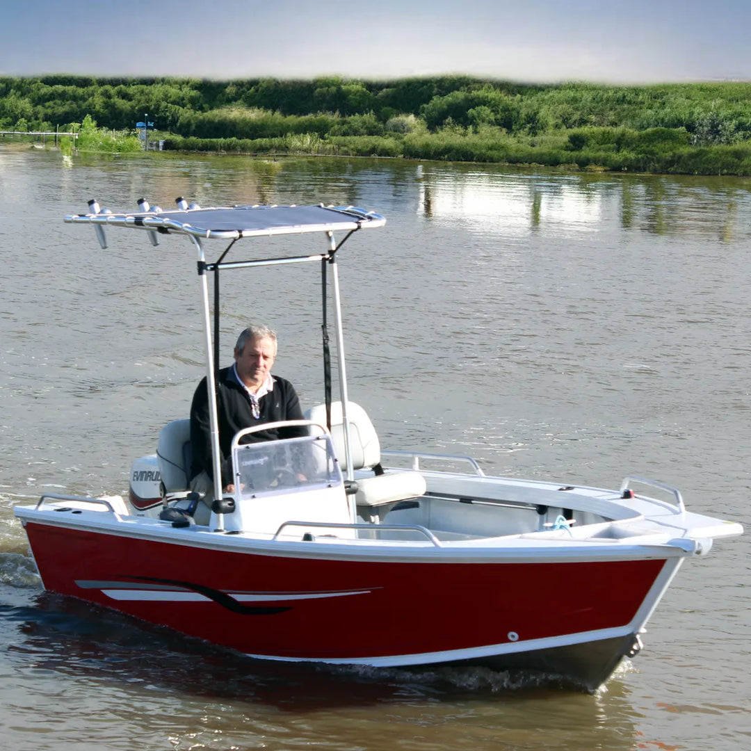 T-Top voor Console - Aluminium - Hoogte verstelbaar - Marine grade doek - varen