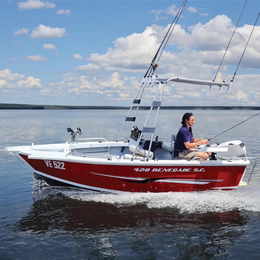 T-top met luifel - bimini - op boot