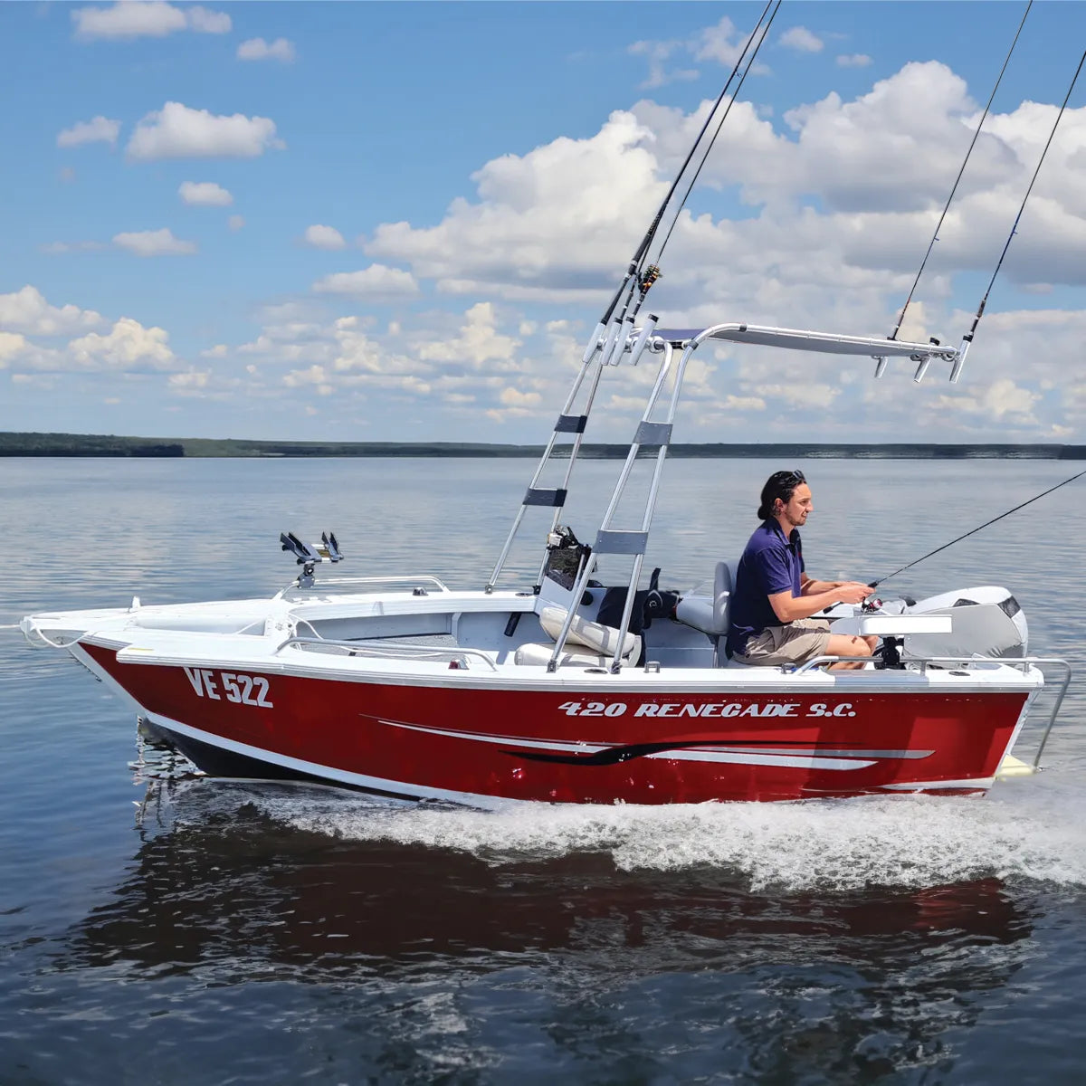 T-top met luifel - bimini - op boot