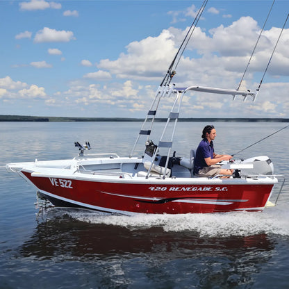 T-top met luifel - bimini - op boot
