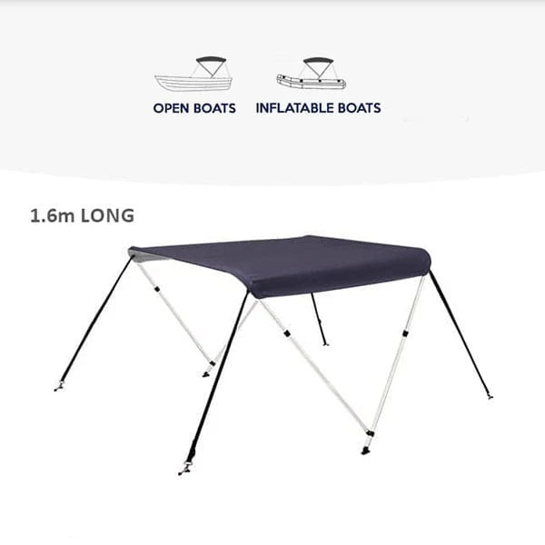 2-boogs biminitop - Aluminium - Breedte 110 <> 170 cm - Hoogte 115 cm - Doek 160 cm