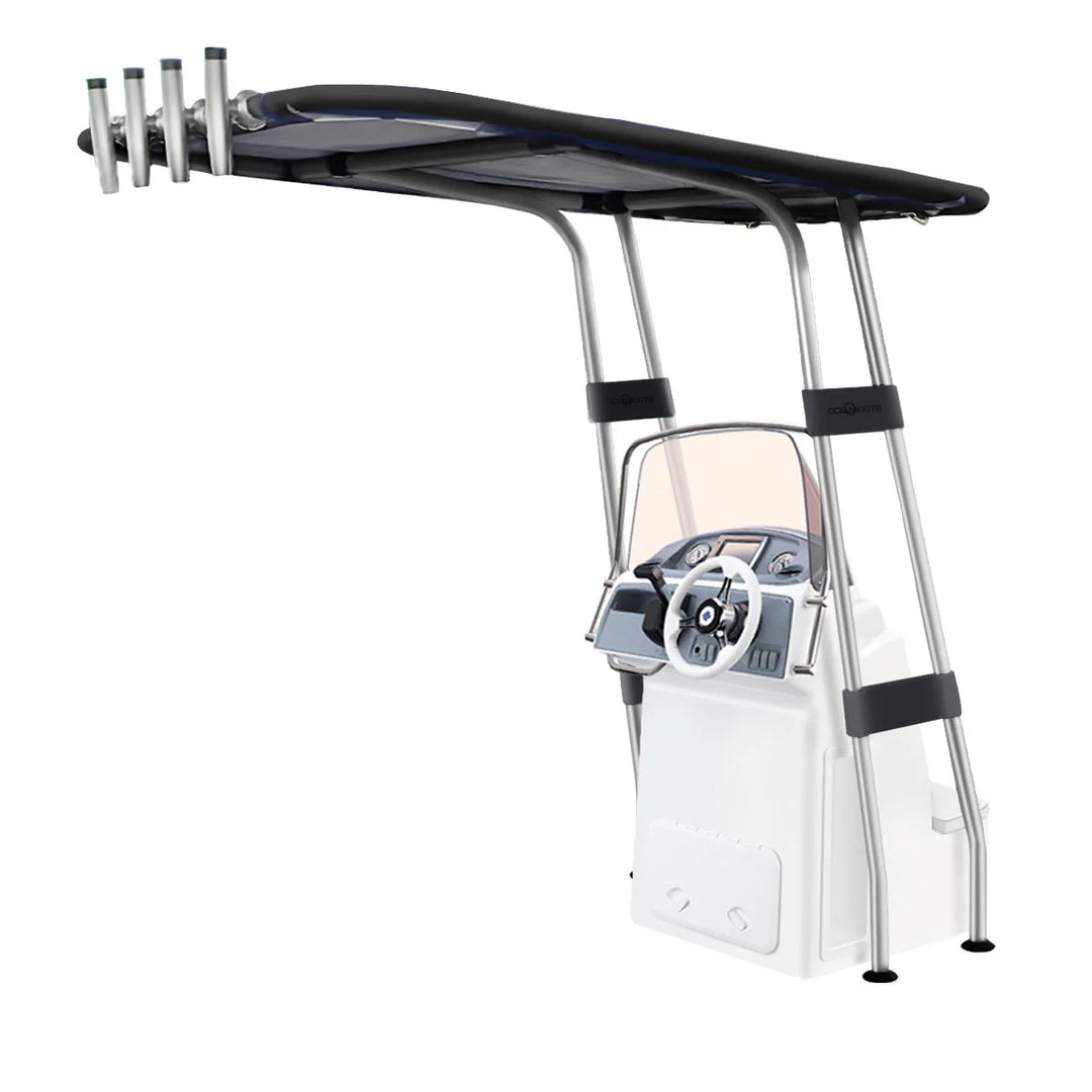 Heavy Duty T-Top - Aluminium - Dekmontage - Marine Grade