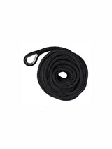 Ankerlijn met kous - zwart - polyester - Diameter 10 mm - Lengte 30 meter