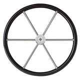 RVS boot stuurwiel - carbon look - 6 spaken