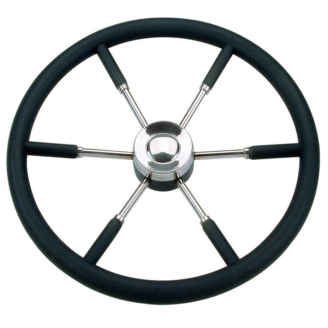 RVS boot stuurwiel met PU grip - 6 spaken