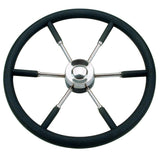RVS boot stuurwiel met PU grip - 6 spaken